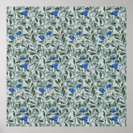 Blaubeerbaum, William Morris Poster (Vorne)
