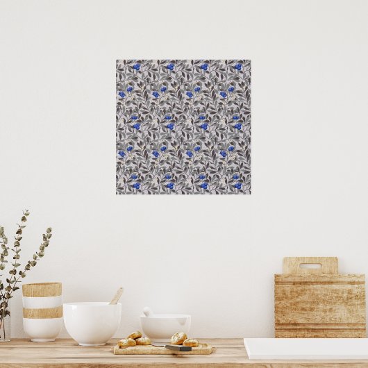 Blaubeerbaum, William Morris Poster (Küche)