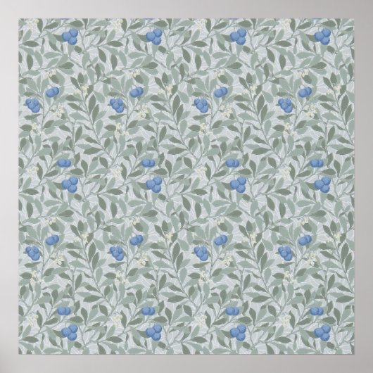 Blaubeerbaum, William Morris Poster (Vorne)
