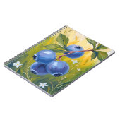 Blaubeerbusch | Frucht Aquarellmalerei Notizblock (Linke Seite)
