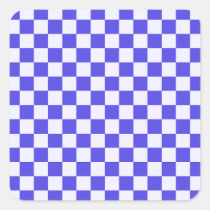 Blaubeercreme-Karuomuster Quadratischer Aufkleber