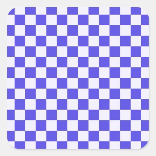 Blaubeercreme-Karuomuster Quadratischer Aufkleber (Vorderseite)