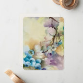 Blaubeerdämmerung — handgemalte Blueberry Note Car Mitteilungskarte (Vorderseite/Rückseite Beispiel)