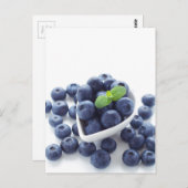 Blaubeere abgeschieden postkarte (Vorne/Hinten)