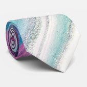 Blaubeere abstrakte Krawatte (Gerollt)