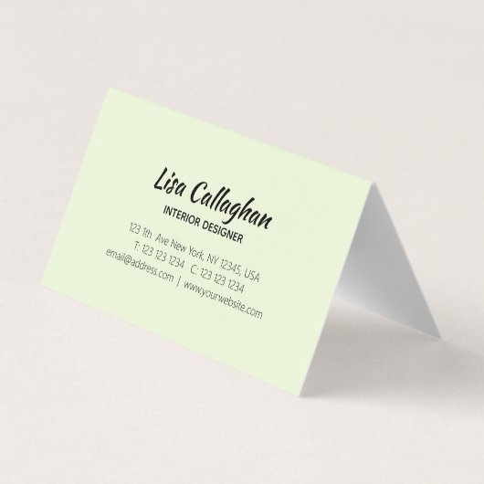 Blaubeere Aquarell Visitenkarten (Rückseite)