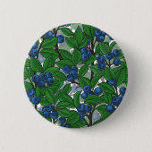 Blaubeere auf weiß button (Vorderseite)