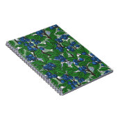 Blaubeere auf weiß notizblock (Rechte Seite)