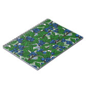 Blaubeere auf weiß notizblock (Linke Seite)