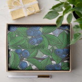 Blaubeere auf weiß seidenpapier (Geschenk)