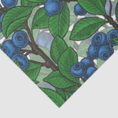 Blaubeere auf weiß seidenpapier (Ausschnitt)