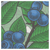 Blaubeere auf weiß stoff (Nahaufnahme)