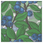 Blaubeere auf weiß stoff (Muster)