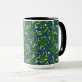 Blaubeere auf weiß tasse (VorderseiteRechts)