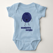 Blaubeere Baby Strampler (Vorderseite)
