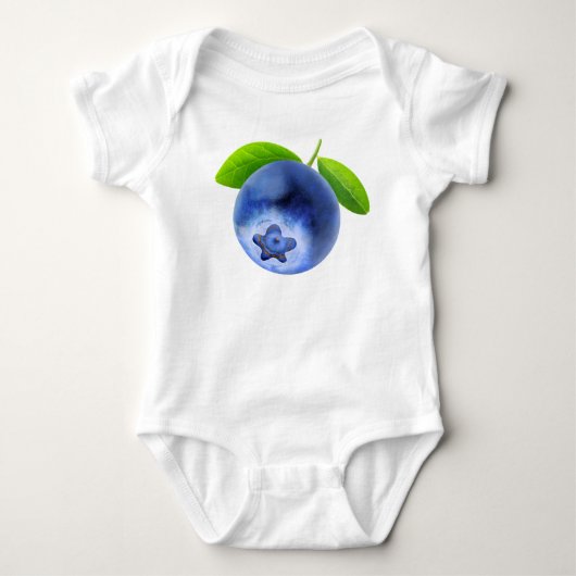 Blaubeere Baby Strampler (Vorderseite)