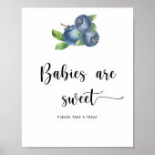 Blaubeere - Babys sind süß Poster (Vorne)
