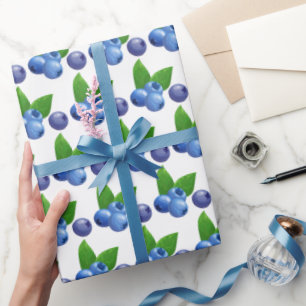Blaubeere Beere Süße Geburtstagsfeier Frucht Somme Geschenkpapier
