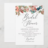 Blaubeere-Brautparty Einladung (Vorne/Hinten)