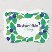 Blaubeere. Einladung (Vorne/Hinten)