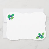 Blaubeere. Einladung (Rückseite)