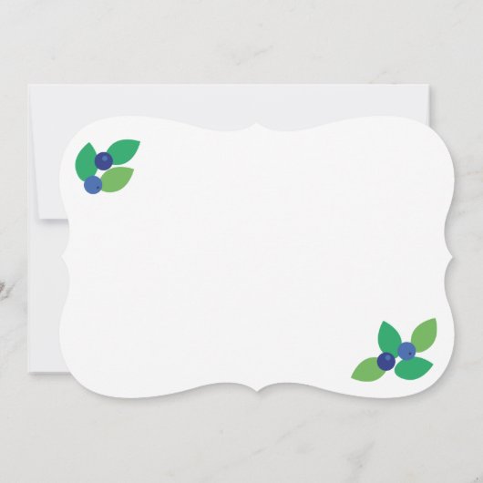 Blaubeere. Einladung (Rückseite)