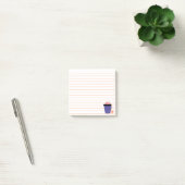 Blaubeere-Eiscreme-Cup und Marshmallow | Post-it Klebezettel (Büro)