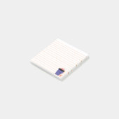 Blaubeere-Eiscreme-Cup und Marshmallow | Post-it Klebezettel (angewinkelt)