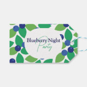 Blaubeere. Geschenkanhänger (Vorderseite (Horizontal))