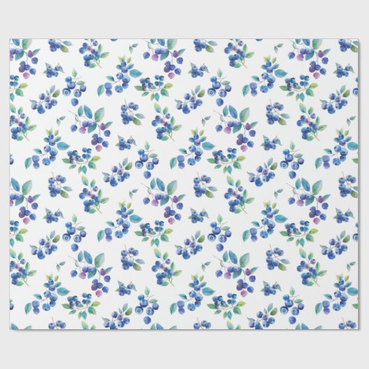 Blaubeere Geschenkpapier (Flach)