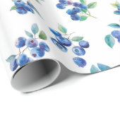 Blaubeere Geschenkpapier (Rolleneckpunkt)
