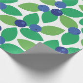 Blaubeere. Geschenkpapier (Ecke)