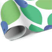Blaubeere. Geschenkpapier (Rolleneckpunkt)