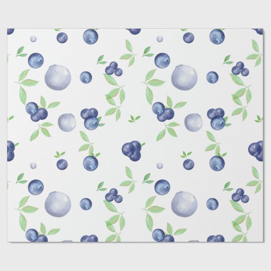 Blaubeere Geschenkpapier (Flach)