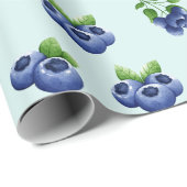 Blaubeere Geschenkpapier (Rolleneckpunkt)