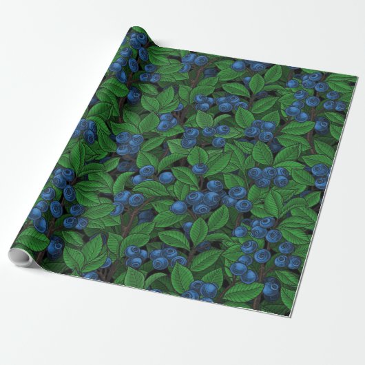 Blaubeere Geschenkpapier (Ungerollt)