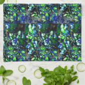 Blaubeere - grüne Farbe Handtuch (Gefaltet)