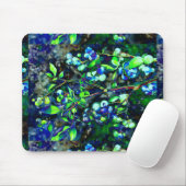 Blaubeere - grüne Farbe Mousepad (Mit Mouse)