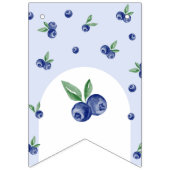 Blaubeere-Junge-Beere im Wasserfarben-Swee-Geburts Wimpelkette (Erste Fahne)