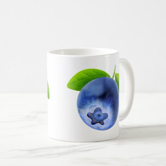 Blaubeere Kaffeetasse (VorderseiteRechts)