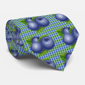 Blaubeere Karierte Krawatte (Gerollt)