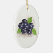 Blaubeere Keramikornament (Rechts)