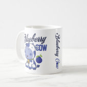 Blaubeere Kuh kawaii niedlich Moo moo farm animal Kaffeetasse (Vorderseite Links)