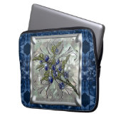Blaubeere Laptopschutzhülle (Vorderseite Links)