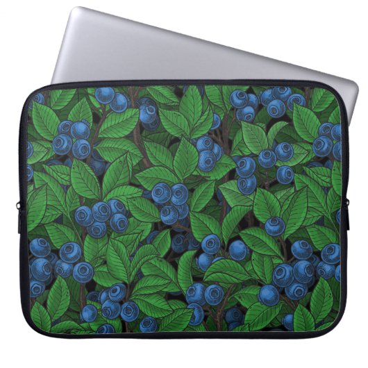 Blaubeere Laptopschutzhülle (Vorderseite)