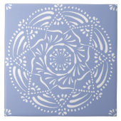 Blaubeere Mandala Fliese (Vorderseite)