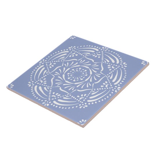 Blaubeere Mandala Fliese (Seite)