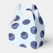 Blaubeere natürlich. Reife schmackhafte Blaubeeren Geschenkschachtel (Rückseite)