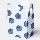 Blaubeere natürlich. Reife schmackhafte Blaubeeren Geschenkschachtel (Geöffnet)