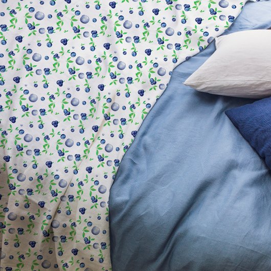 Blaubeere, niedliches Mädchen Fleecedecke